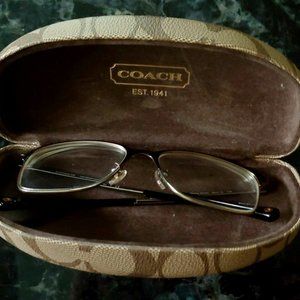 Coach HC 5048 Olivia 9165 satin dark brown /shiny gold eyeglasses 52-15-135 w/c